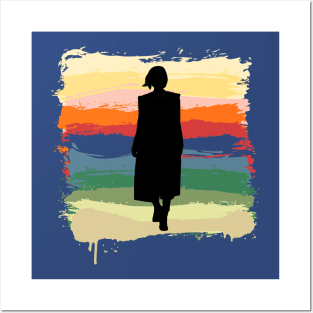 Thirteenth Doctor Paint Splash Stripes Posters and Art